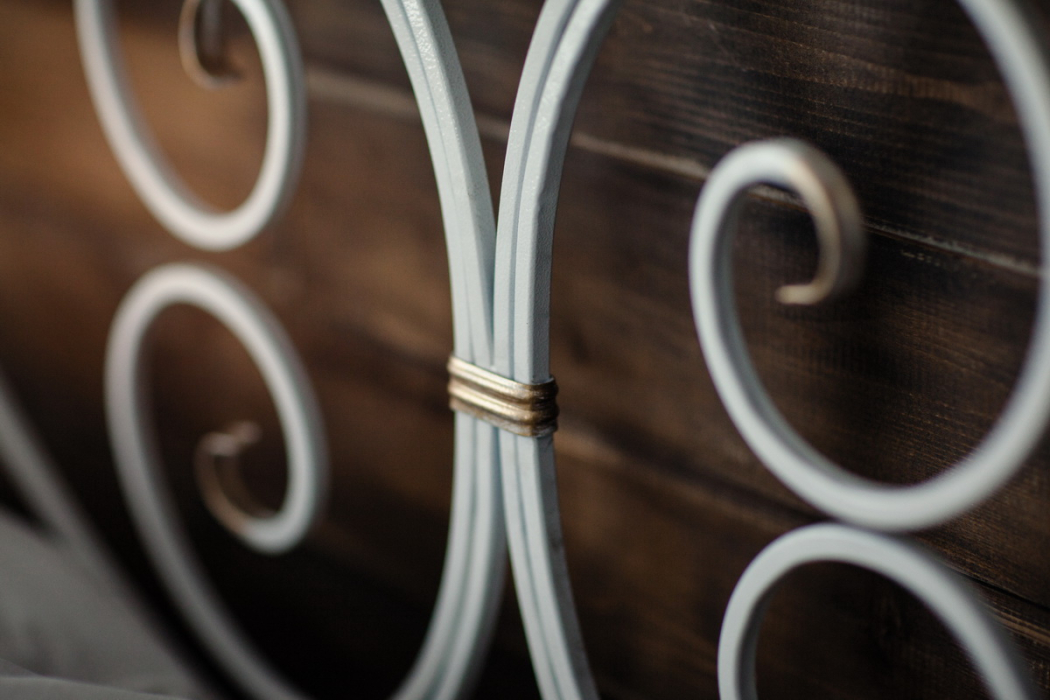 Кованые кровати, Кованая кровать Валенсия 1.4 с двумя спинками