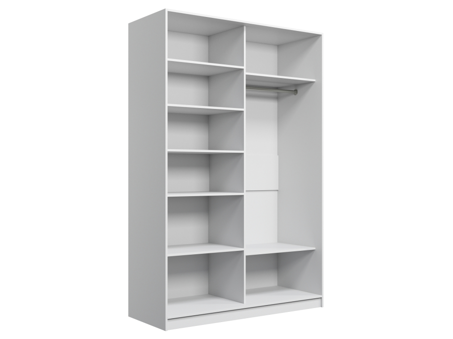 Шкафы-купе 2-х дверные, Шкаф купе 2-х дверный Амстердам 140 (белый/глухой)