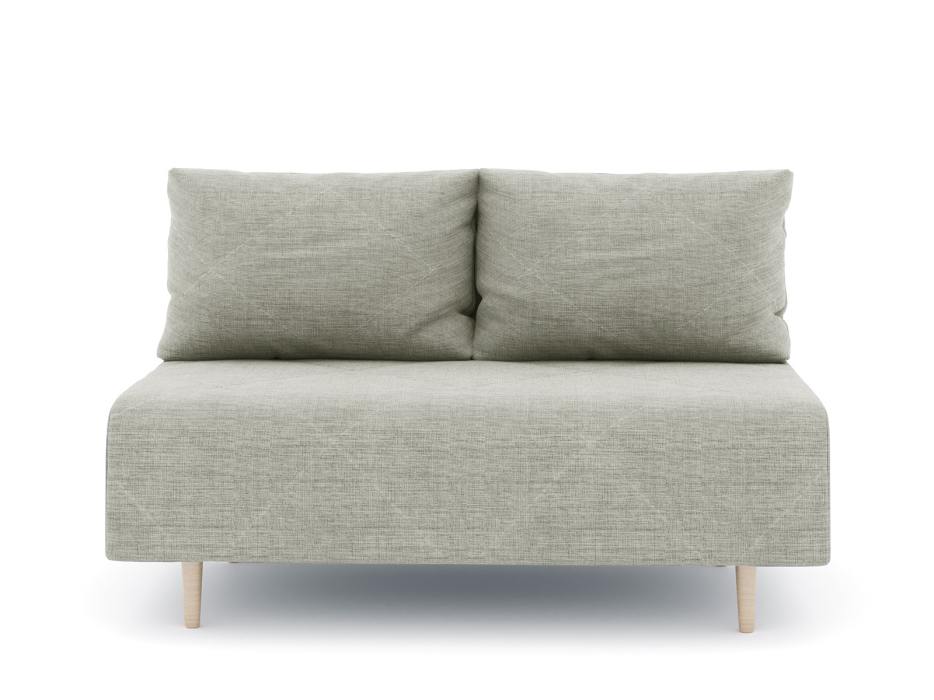 Дизайнерские диваны для гостиной, Диван прямой нераскладной Милли мини 2-х  местный без подлокотников, рогожка Люкс