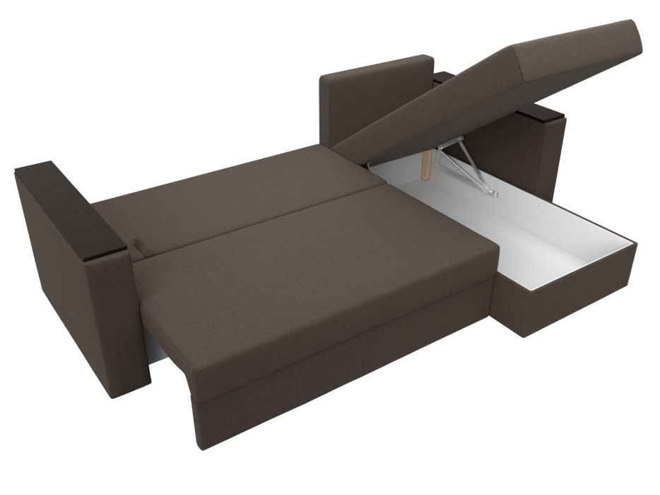 Диваны угловые в гостиную, Диван угловой Атланта бес стола универсальный угол, рогожка Амур