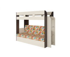 Для подростков, Диван-кровать двухярусная Порто сосна карелия/венге магия 