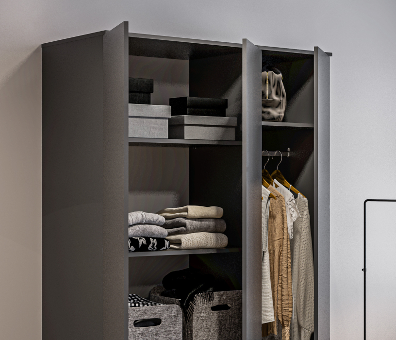 Шкафы распашные, Шкаф 3 дверный с ящиками Леон СБ-3363