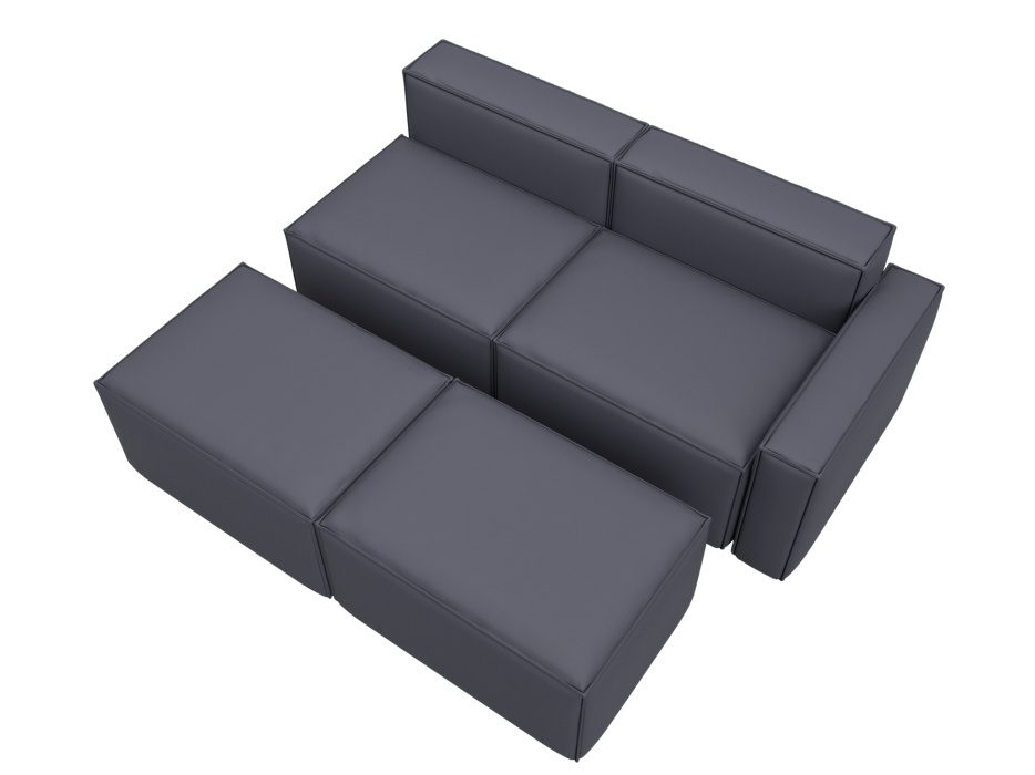 Диваны угловые в гостиную, Диван угловой модульный Лига-063 угол правый, экокожа GRIFON