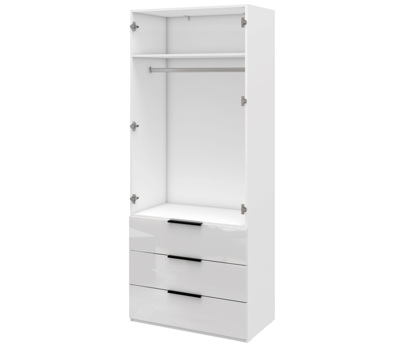 Шкафы, Шкаф 4-х дверный с полками и ящиками, 180 см Люкс