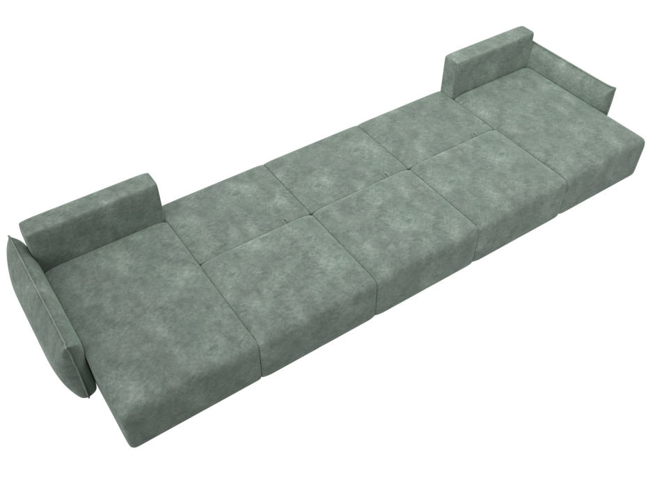 Диваны еврокнижки, Диван п-образный Лига-051 НПБ МегаЛонг, велюр BRUT