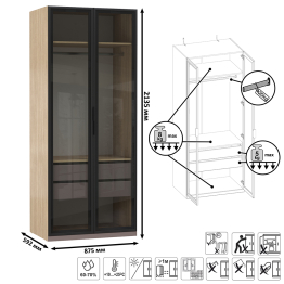 Шкаф-витрина Амьен 16.395