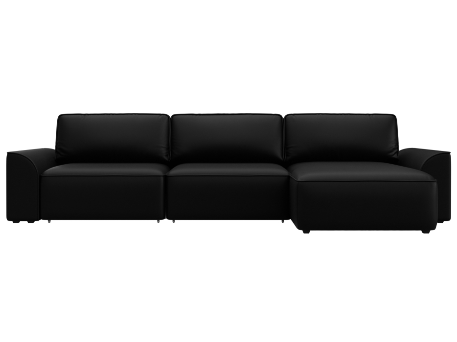 Диваны угловые в гостиную, Диван угловой Лига-048 НПБ лонг, экокожа GRIFON