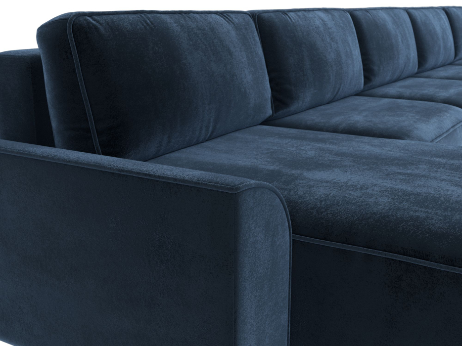 Диваны еврокнижки, Диван П-образный Лига-048 НПБ МегаЛонг, велюр TOWER