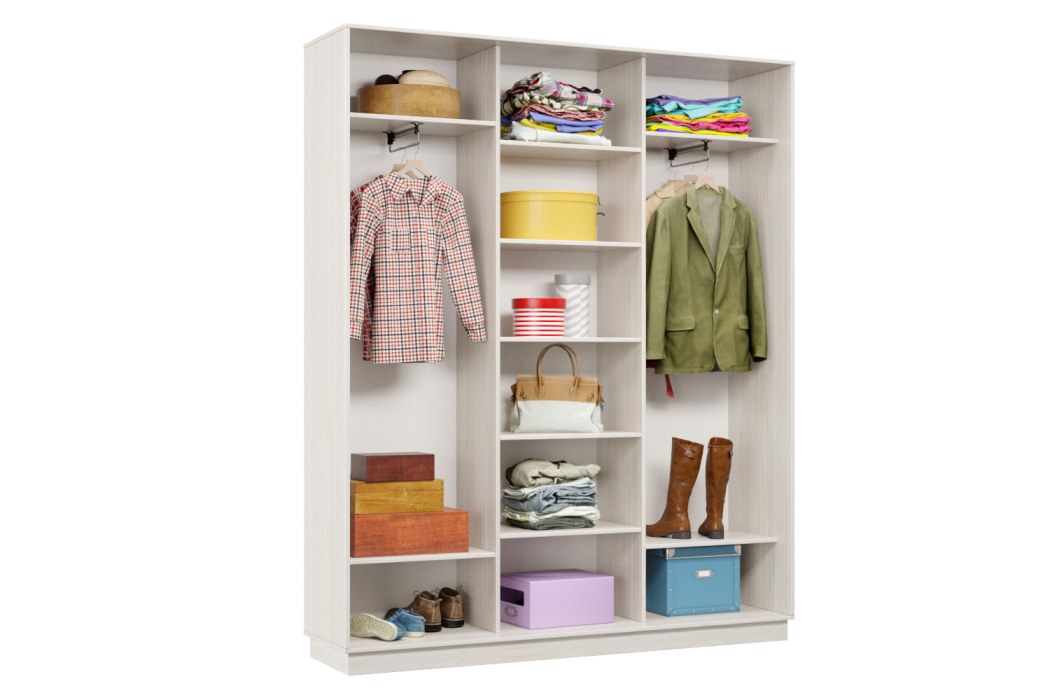 Шкафы-купе 3-х дверные, Шкаф-купе Премьер Лайт 25 (08;11;08) трехдверный