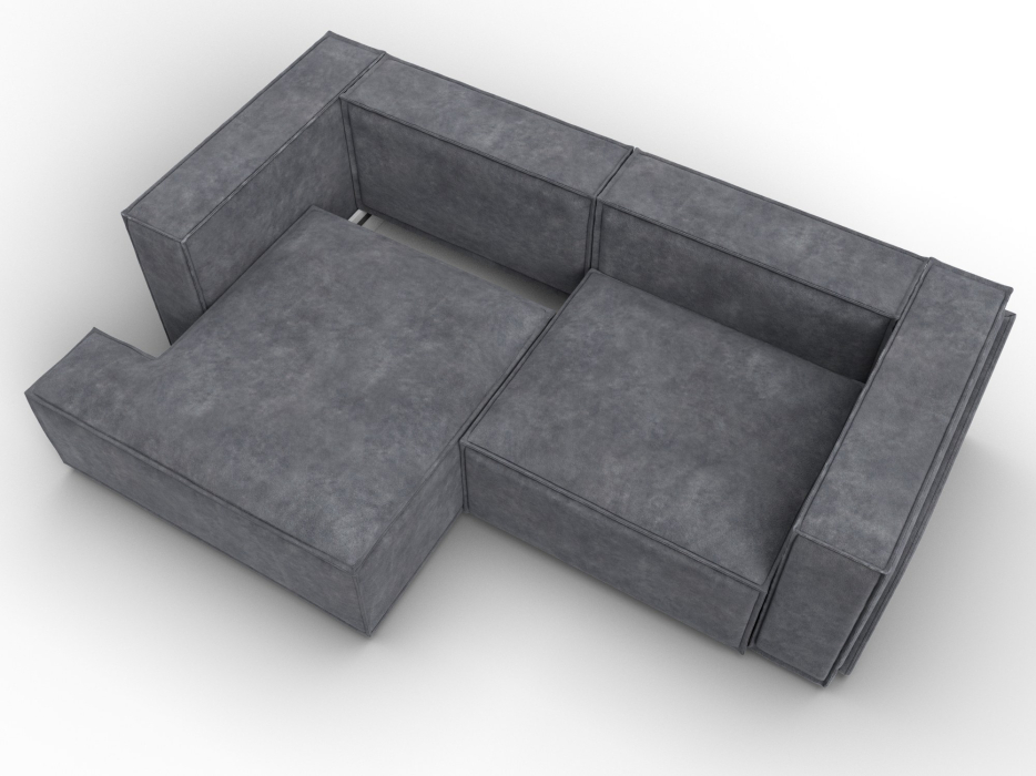 Диваны угловые в гостиную, Диван угловой Лига-061 угол левый, велюр BRUT