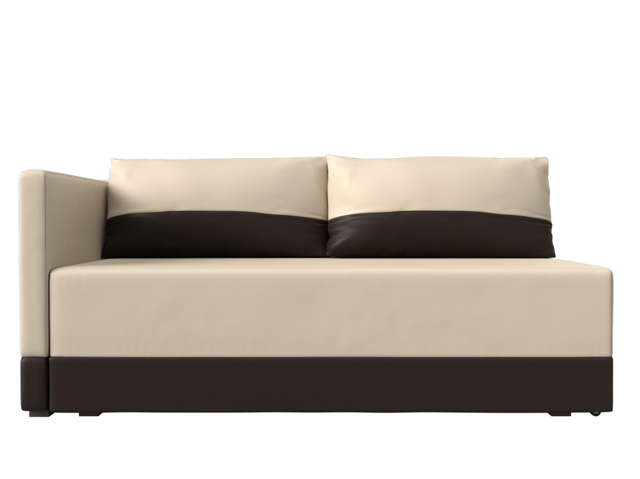 Кушетка диван, Кушетка Никас левая, экокожа