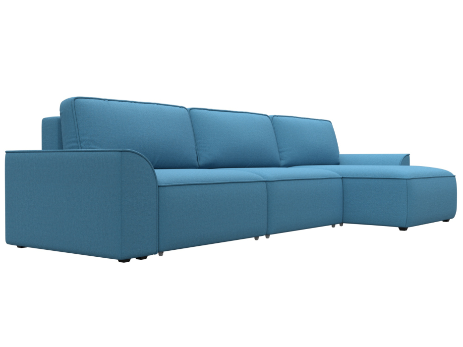 Диваны угловые в гостиную, Диван угловой Лига-048 НПБ лонг, рогожка Амур