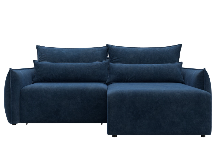 Диваны угловые в гостиную, Диван угловой Лига-051 НПБ угол универсальный, велюр BRUT