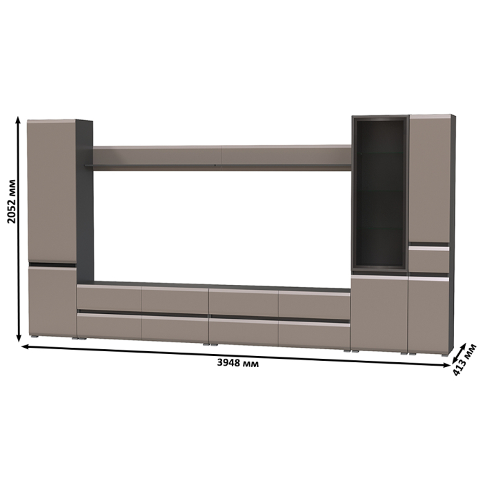 Стенки для гостиной, Сидней гостиная комплектация № 109