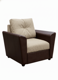 Кресло Амстердам раскладное, рогожка/экокожа