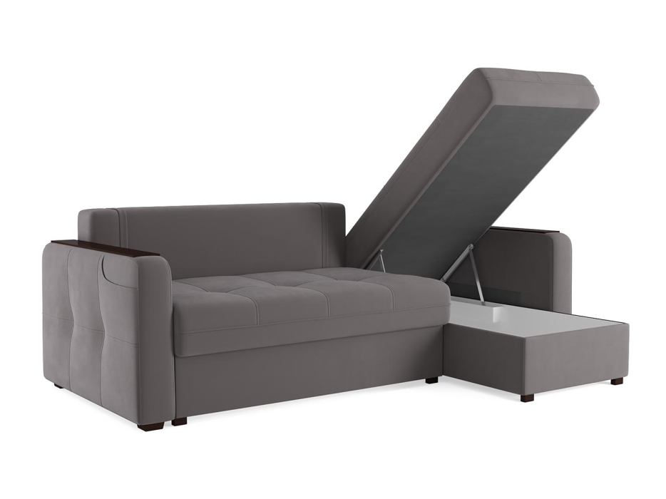 Диваны угловые в гостиную, Диван-кровать угловой Смарт 3 Велюр