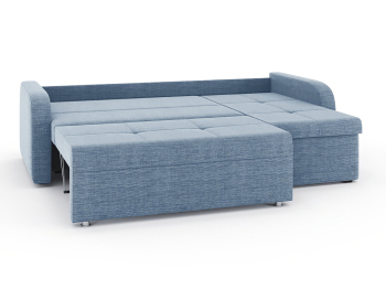 Диван-кровать угловой Мини Люкс трехсекционная еврокнижка, рогожка Люкс