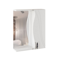 Стеллажи и полки, Шкаф навесной ЛИМА-55 правый  с подсветкой (ПВХ)