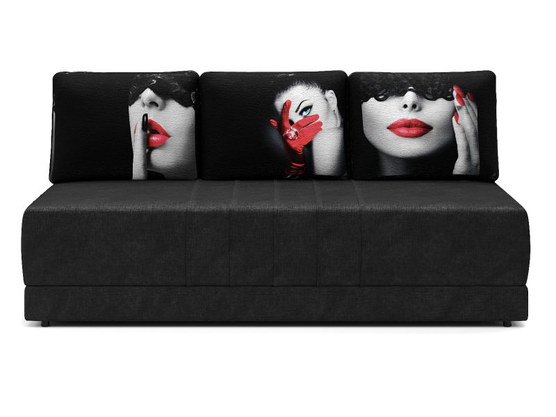 Диваны прямые, Диван-кровать Страйк, еврокнижка, велюр