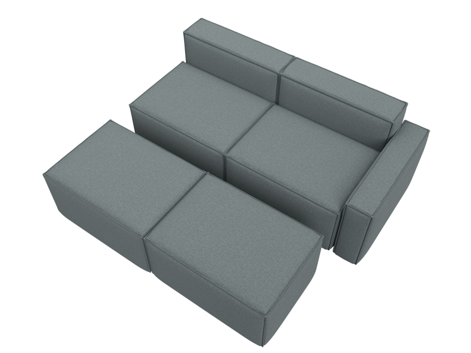 Диваны угловые в гостиную, Диван угловой модульный Лига-063 угол правый, рогожка Амур