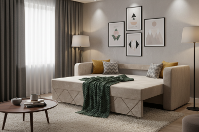 Диван-кровать  Стелла Люкс , плюш  , 145