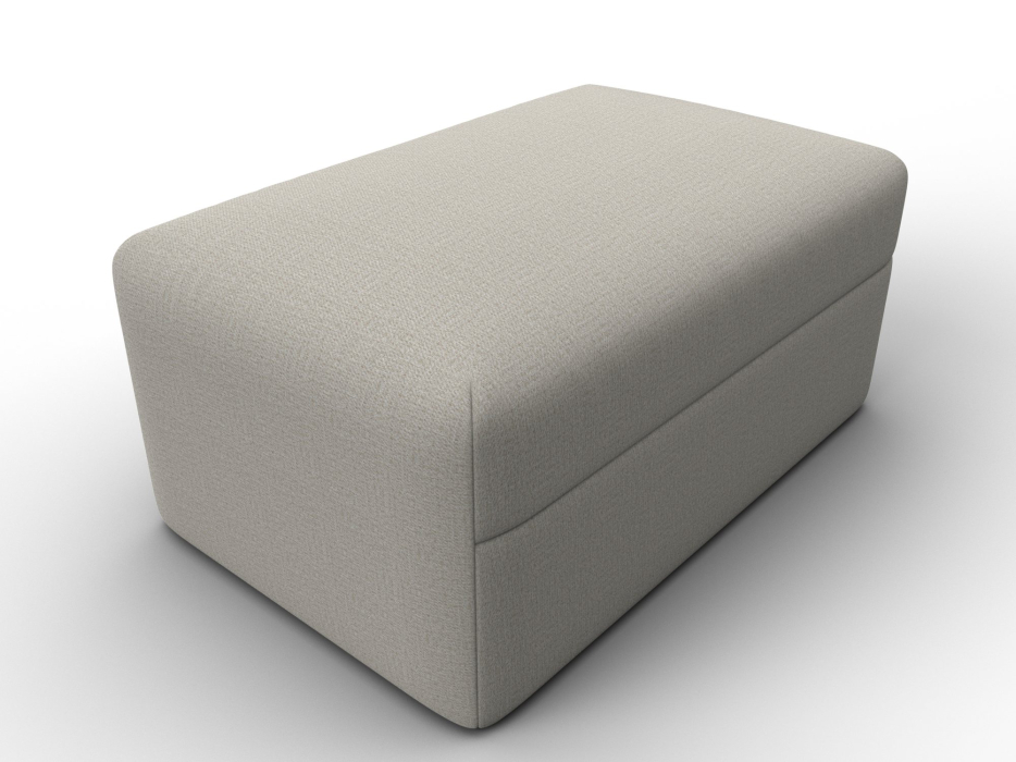 Пуф в прихожую, Модуль пуф Лига-060 НПБ, рогожка Амур