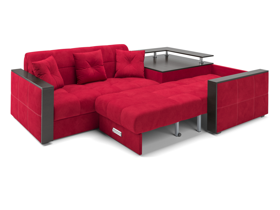 Диваны угловые в гостиную, Диван угловой Прага НПБ Микровелюр