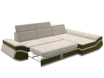 Диван угловой Лига-032 правый угол, микровельвет