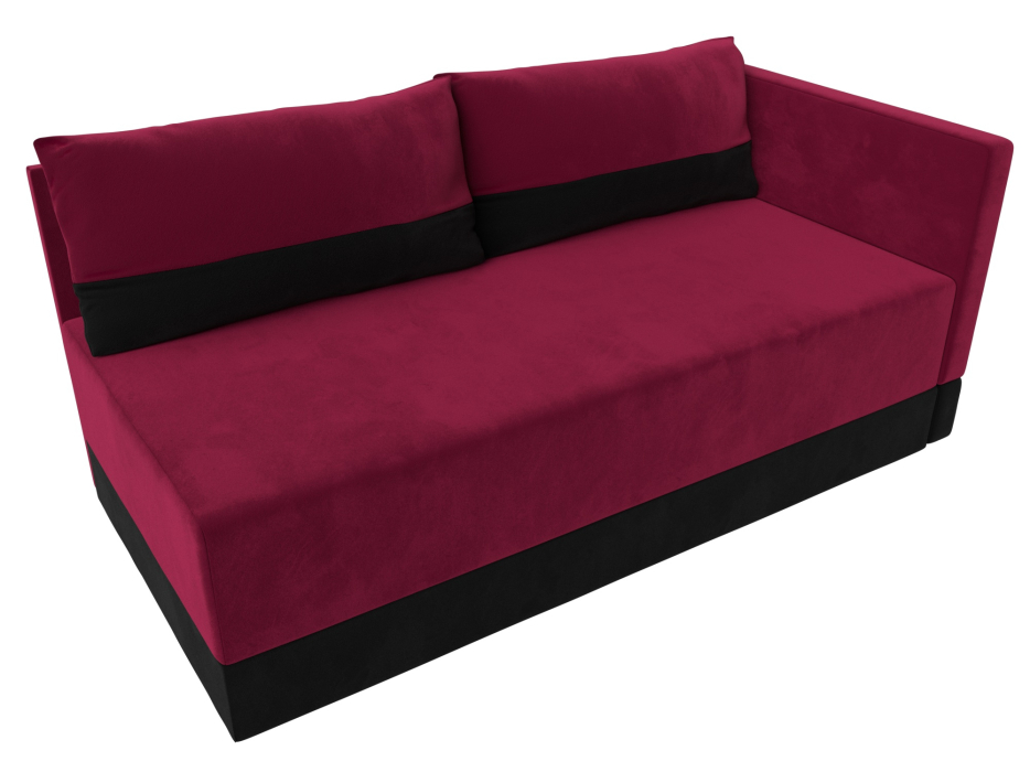 Кушетка диван, Кушетка Никас правая, микровельвет