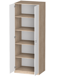 Распашной шкаф Лайф с полками 80*60*215 Дуб сонома