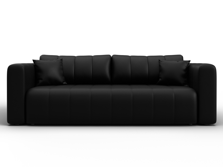 Диваны с ящиком для белья, Диван прямой Лига-062 НПБ, Экокожа GRIFON