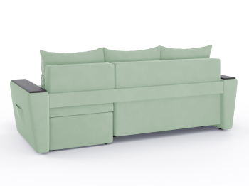 Диван-кровать угловой Дубай Майами еврокнижка трехсекционная, велюр