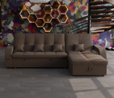 Диваны с ящиком для белья, Модульный диван Майами-2,микровелюр,антивандальная и водостойкая ткань,венеция