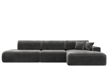 Диван угловой Лига-036 НПБ Модерн Лонг правый угол, велюр TOWER