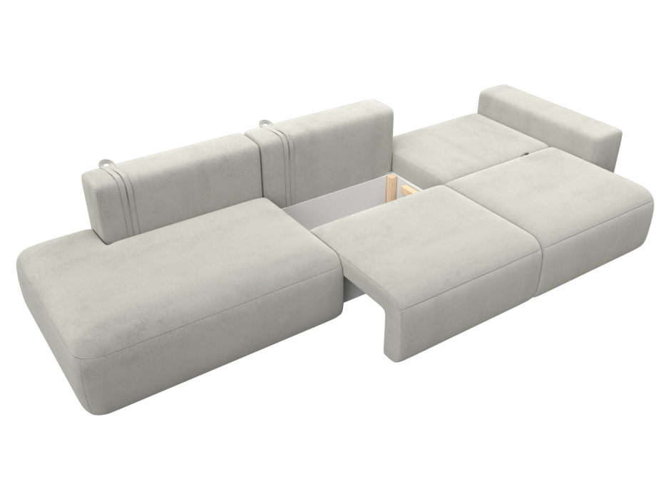 Диваны еврокнижки, Диван прямой Лига-036 НПБ Модерн Лонг подлокотник справа, велюр TOWER