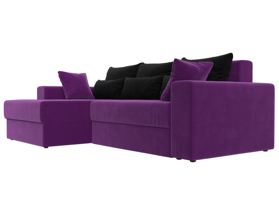 Офисные диваны, Угловой диван Майами левый угол, микровельвет