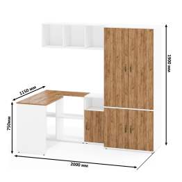 Мебель в домашний кабинет Лидер-8 № 19