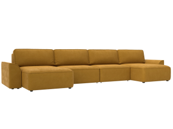 Диван п-образный Лига-048 НПБ лонг, велюр BRUT