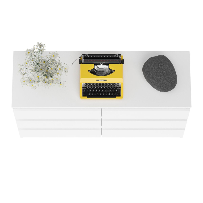 Комоды, Широкий комод шесть ящиков Мори МК1200.6