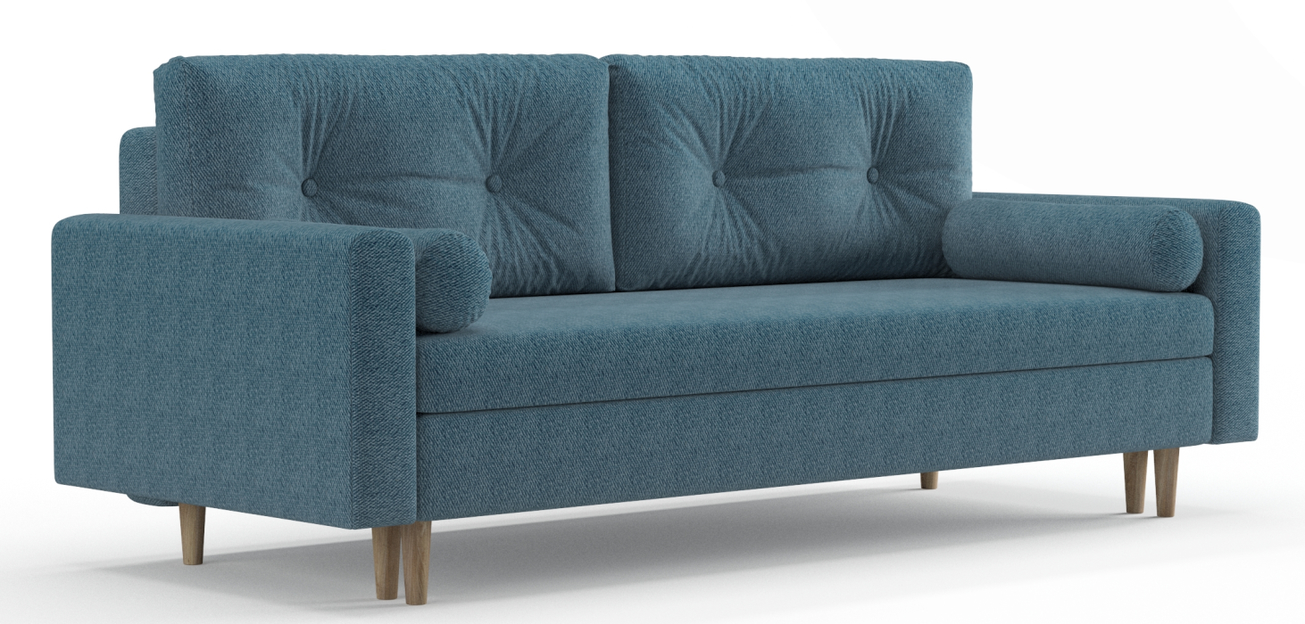 Диваны еврокнижки, Диван-кровать Таврида, пружинный блок, велюр