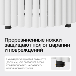 Стол овальный обеденный с металлическим белым подстольем 200*90*75