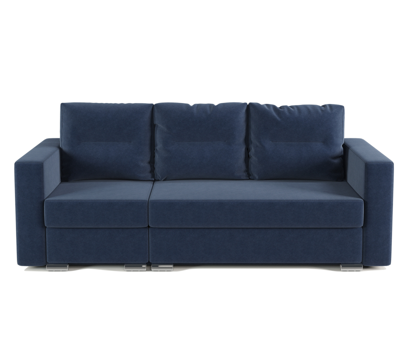 Диваны угловые в гостиную, Угловой диван трансформер Рио левый с пуфиком