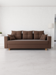 Прямой диван Гармония,еврокнижка,велюр