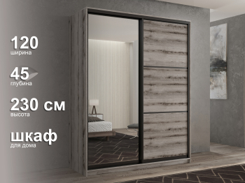 Шкаф-купе 2х дверный Кааппи 2 120х45