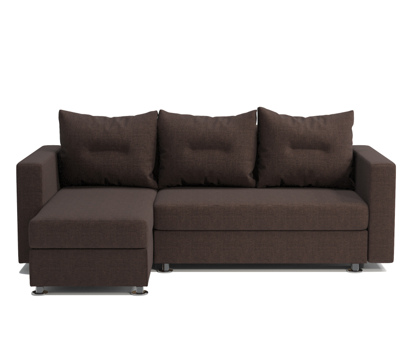 Диваны угловые в гостиную, Угловой диван Ария левый, рогожка