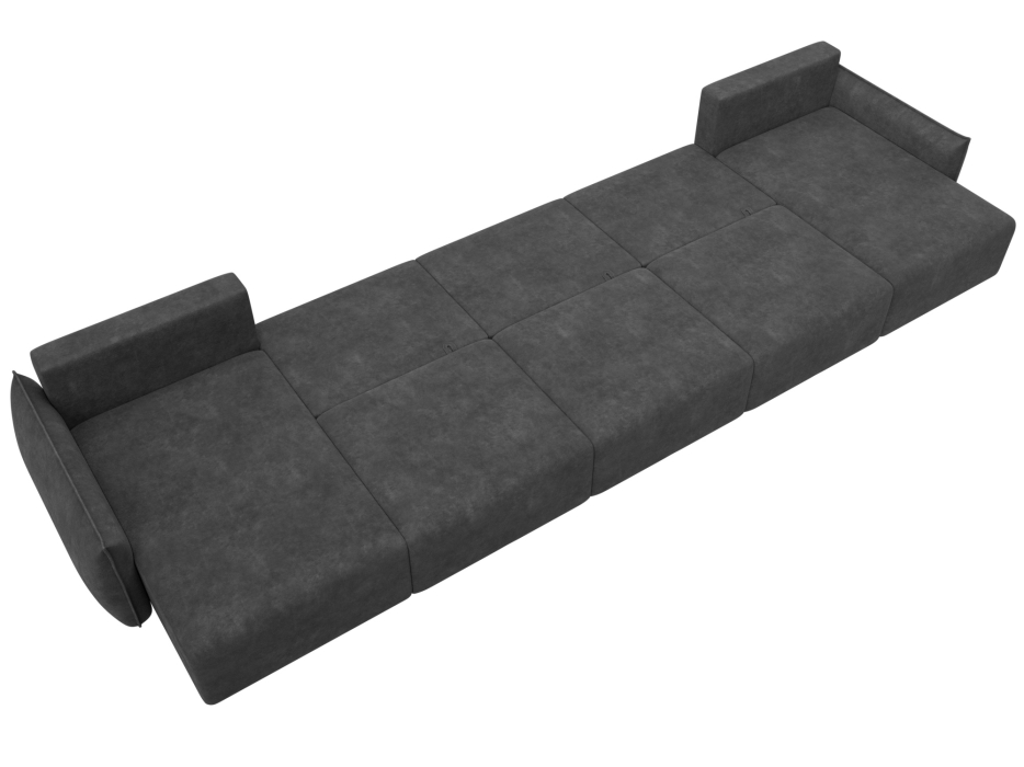 Диваны еврокнижки, Диван п-образный Лига-051 НПБ МегаЛонг, велюр BRUT