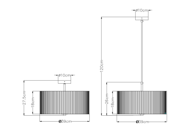 Люстра подвесная MALLORCA 39см