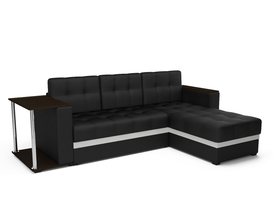 Диваны угловые в гостиную, Диван угловой Атланта (Экокожа)