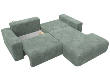 Диван угловой Лига-036 НПБ Классик правый угол, велюр BRUT 