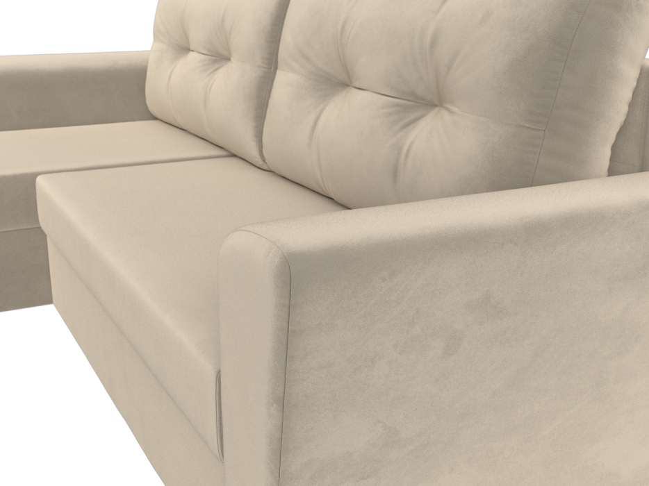 Диваны угловые в гостиную, Угловой диван Амстердам Лайт левый угол, микровельвет